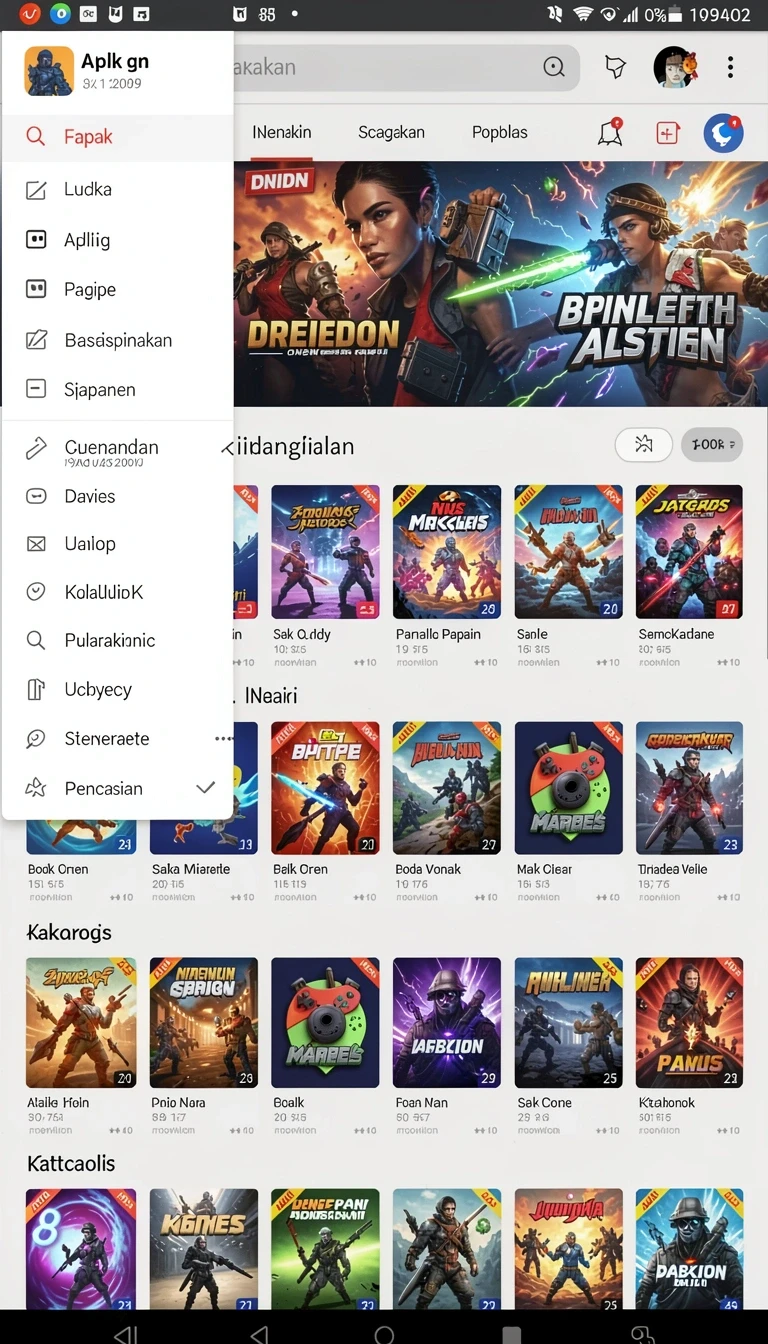 Beragam pilihan permainan menarik dalam aplikasi Download 7svip APK untuk Android.