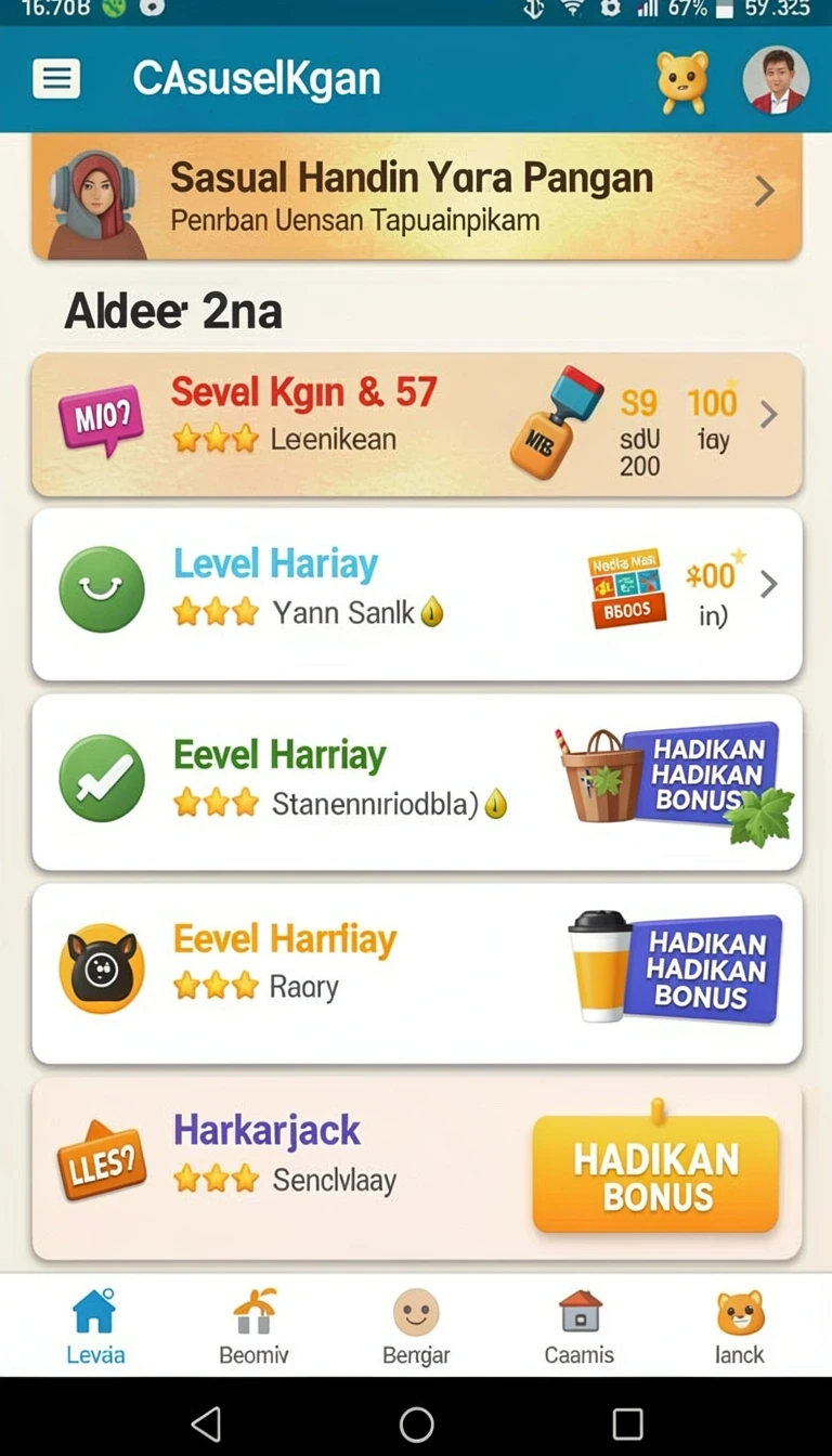 Beragam pilihan permainan menarik dalam aplikasi Download fyptoto APK untuk Android.